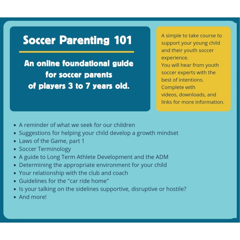 Smart Soccer Parenting - Video Guide